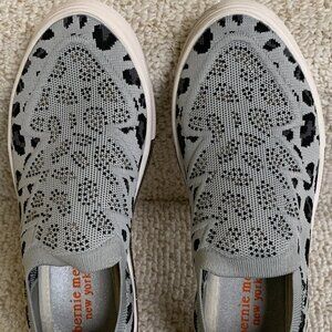 Bernie Mev Womens Slip On Leopard Print Sneaker